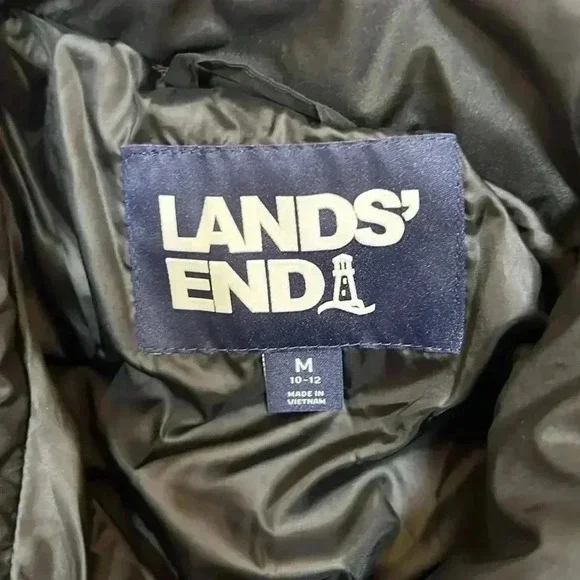 Lands End Black Jacket Size M - Picture 3 of 8